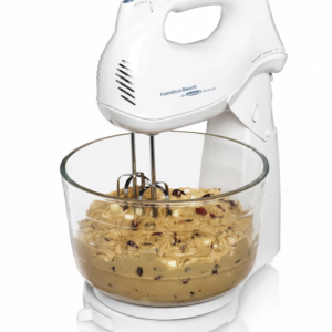 HAMILTON BEACH BATIDORA DE PEDESTAL TAZON DE VIDRIO 4LT 6 VELOCIDADES BLANCA 64695N