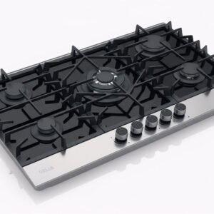 DRIJA FERRARA90 TOPE GAS VITRO-ACERO 5H 90CM