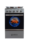 OMEGA COCINA A GAS 4 HORNILLAS GRIS OEG-4TGC