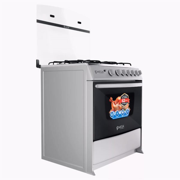 OMEGA COCINA A GAS 6 HORNILLAS GRIS OEG-6TGC