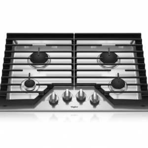 WHIRLPOOL TOPE DE COCINA  A GAS ACERO 4H 30" WCG55USOHS