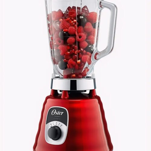 OSTER LICUADORA 3 VELOCIDADES PERILLA CROMADA ROJO 1.25L BLST4126R