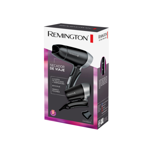 REMINGTON SECADOR DE VIAJE NEGRO D2400-BV-F
