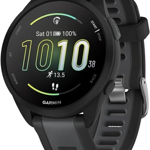 GARMIN GPS SMART WATCH AMOLED FORERUNNER 165 BLACK
