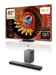 TCL TELEVISOR 85" GOOGLE TV QLED MINI LED 85C61K + BARRA DE SONIDO S55H
