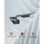 Audífonos Shokz OpenMove color gris, tecnología de conducción ósea, abiertos al ambiente, deportivos.