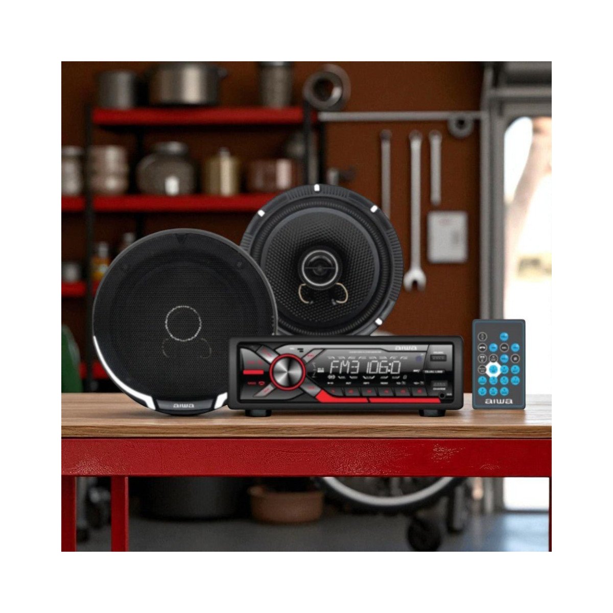 AIWA REPRODUCTOR DE AUTO COMBO 2 SPEAKER 6.5" AWC2016BT AIWA REPRODUCTOR DE AUTO COMBO 2 SPEAKER 6.5" AWC2016BT