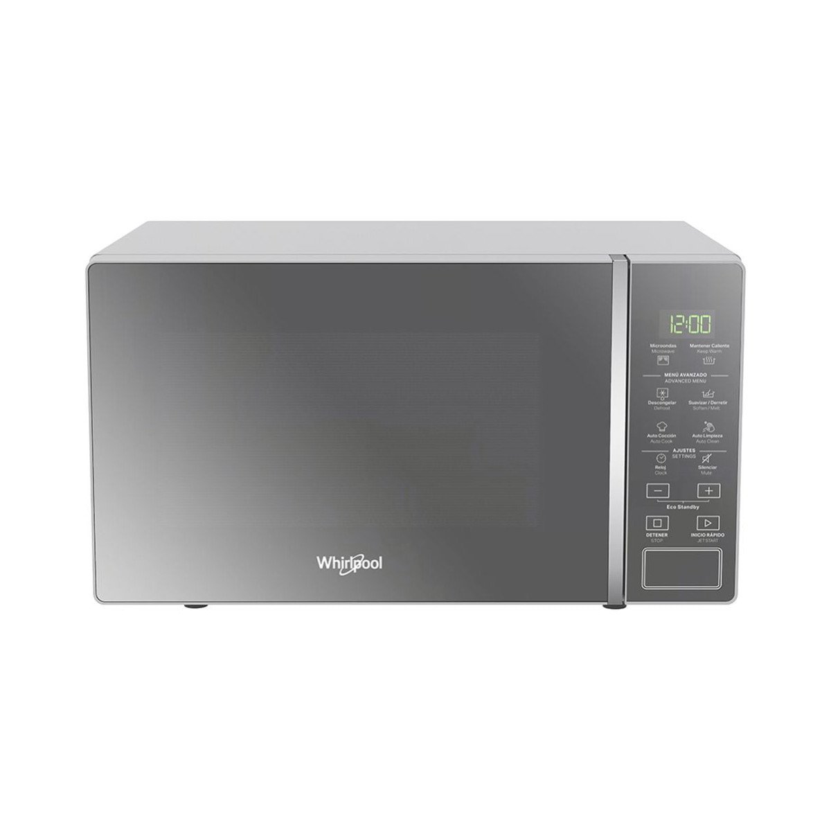 WHIRLPOOL MICROONDAS ESPEJO 20LT WM1807D WHIRLPOOL MICROONDAS ESPEJO 20LT WM1807D