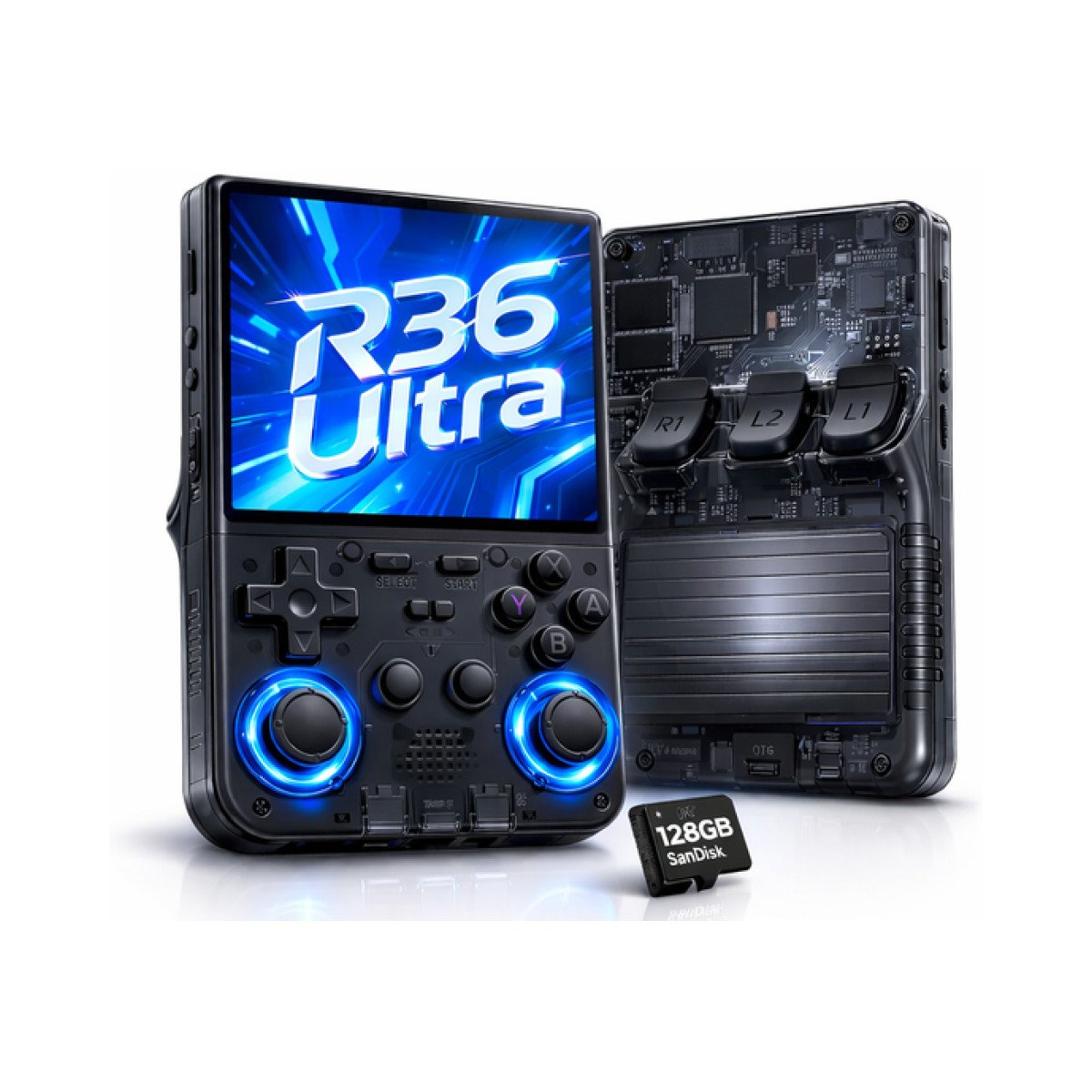R36 ULTRA VIDEO GAME WIFI 3D 4" BLUE R36 ULTRA VIDEO GAME WIFI 3D 4" BLUE