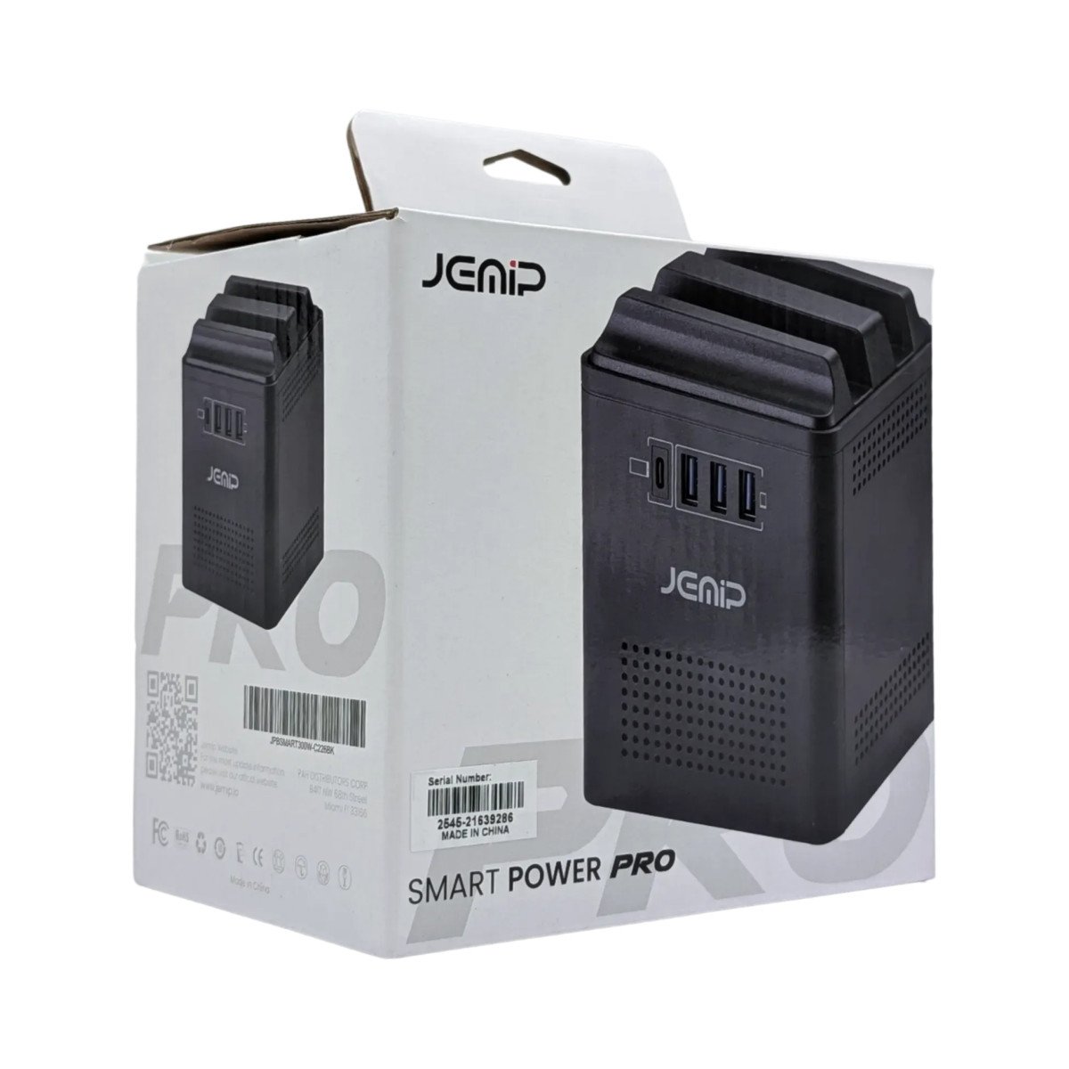 JEMIP REGULADOR DE VOLTAJE 4 TOMAS SMART POWER PRO 600VA/300W JEMIP REGULADOR DE VOLTAJE 4 TOMAS SMART POWER PRO 600VA/300W