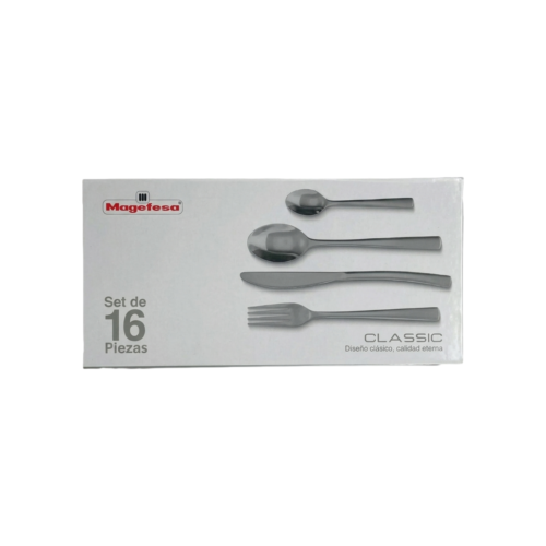 MAGEFESA JUEGO DE CUBIERTOS 16UND CLASSIC 31512