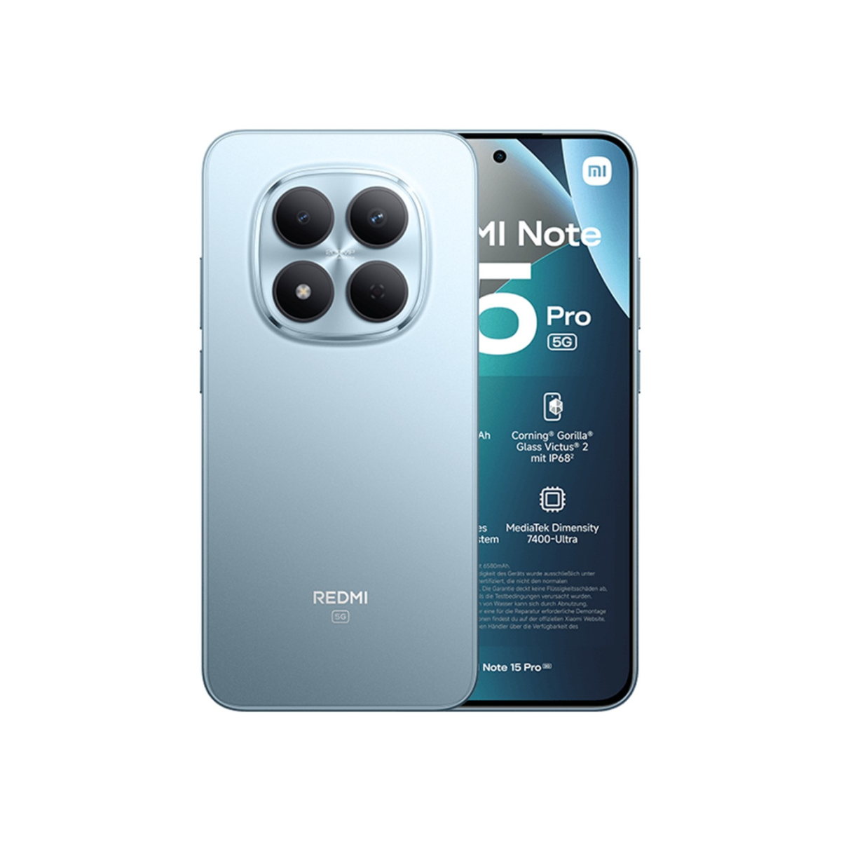 Imagen normalizada · XIAOMI REDMI NOTE 15 PRO 5G 8GB/512GB GLACIER BLUE XIAOMI REDMI NOTE 15 PRO 5G 8GB/512GB GLACIER BLUE