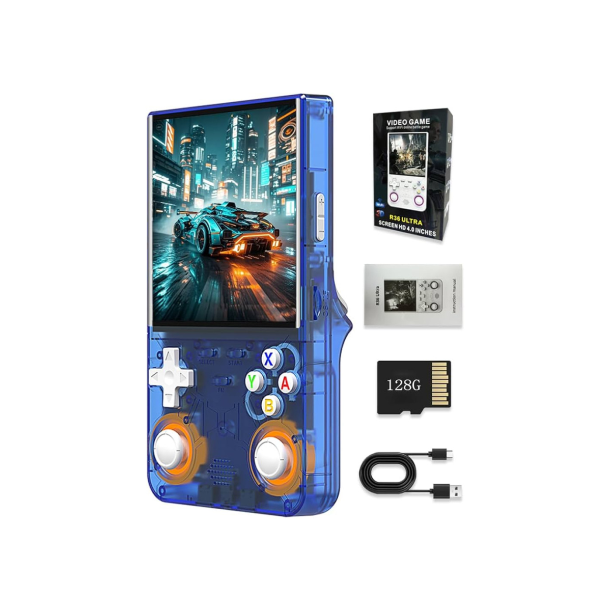 Imagen normalizada · R36 ULTRA VIDEO GAME WIFI 3D 4″ BLUE R36 ULTRA VIDEO GAME WIFI 3D 4" BLUE